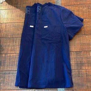 Men's Navy Blue FIGS Scrub Top Set